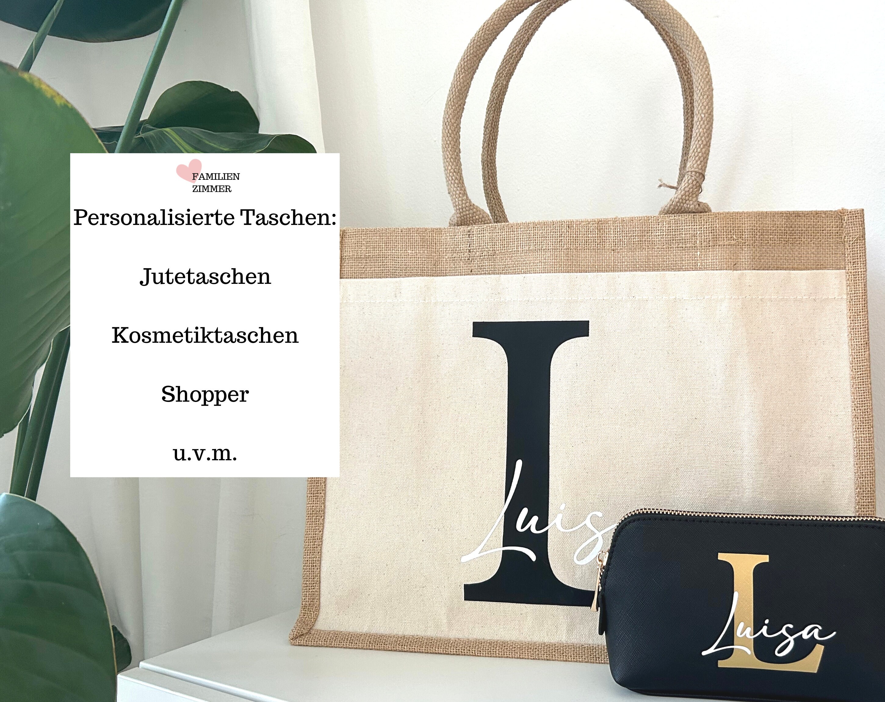 Kleine Tasche 'Lieblingsdinge' Mit Personalisiertem Namen – Aus Baumwolle