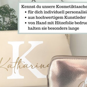 Personalisierte Einkaufstasche mit Name, Shopper Tasche Jute Namen groß, Stofftasche bedruckt Buchstabe, Jutetasche Baumwolle mit Initialen Bild 7