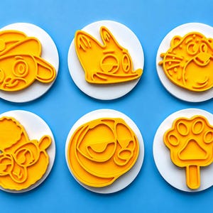 Zootopia Playdough Stamps | 6 Handmade 3D Sensory Tools | Animal Birthday Activity Set