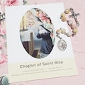 St. RITA Chaplet, Shiny Yellow/White/Pink Ceramic Beads, Chaplet of Saint RITA, Saint RITA Chaplet; Patroness of Impossible Causes, Mothers