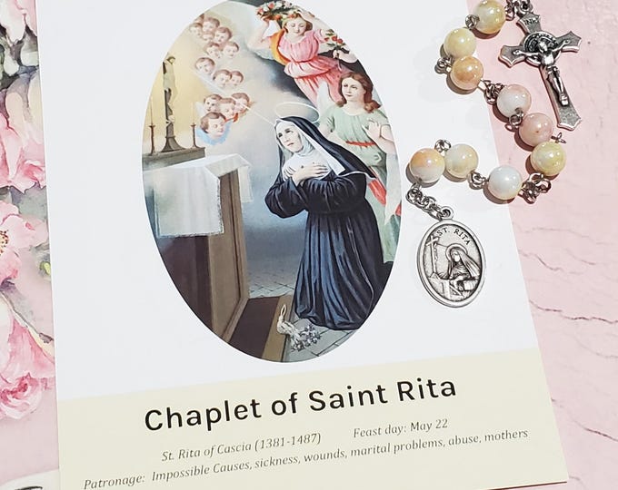 Rosary of Saint Rita of Cascia – Patron Saint of Impossible Causes - Etsy