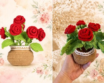 Kit De Crochet Pour Débutants AZURAOKEY - Fleurs Mignonnes Avec Instructions Et Fournitures