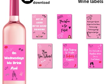 Mean girls printable wine labels