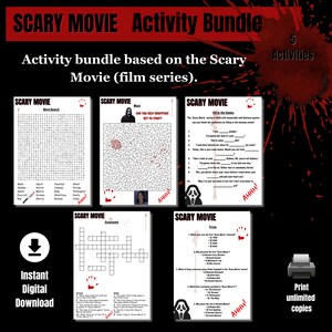 Scary Movie/ Halloween Party Games for adults