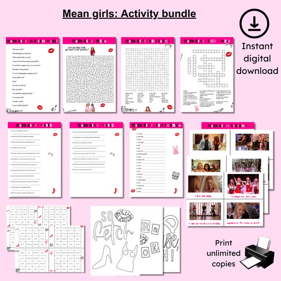 Mean Girls Party Games and Activities for adults and teens