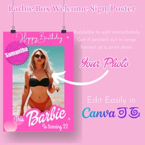 Barbie Box Glam Welcome: Stylish Entry for Your Chic Event