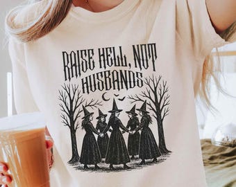 Feminist Witchy Shirt, Comfort Colors Cropped Boxy Tee, Halloween Tshirt, Cute Feminist Gift, Liberal Halloween Shirt, Girls Will Be Girls