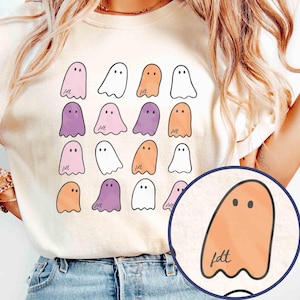 Cute Ghost Anti Trump Halloween Shirt, Comfort Colors FDT Shirt, No Kings Political Tshirt, Anti Fascism Subtle Fuck Trump, Summerween Tee