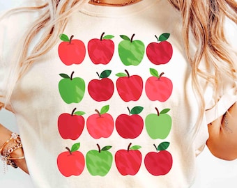 Comfort Colors Apple Orchard Shirt, Cute Apple Tshirt, Fall Things Shirt, First Grade Teacher Shirt Apple, Back To School Gift for Teacher