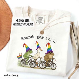 Off To LGBTQ Pride Shirt, Lesbian Gay Shirt, Human Rights Shirt, Funny Comfort Colors Tee, Rainbow Pride Tee, Trans Rights, Frog Toad Tee image 1