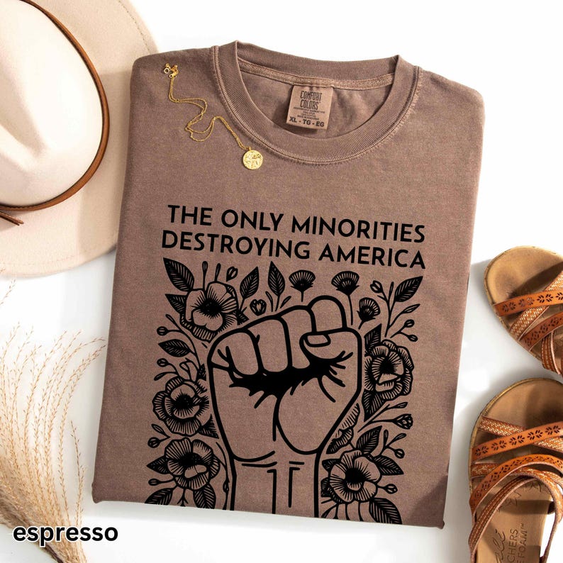 Anti Billionaire Shirt, The Only Minority, Anti Trump Shirt, People Over Profit, Resist Oligarchy T-Shirt, Eat The Rich Shirt Gift, Mens Tee image 7