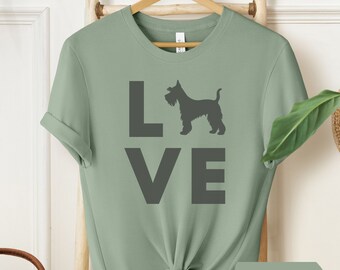 Schnauzer Shirt, Schnauzer Mom T-shirt, Gifts for Schnauzer Lovers, Schnauzer Dad Shirt, Dog Mom Tee, Valentine's Day Schnauzer Shirt Gift