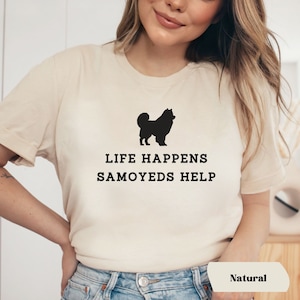 Funny Samoyed Shirt, Samoyed Mom Gift for Mothers Day, Dog Mom Crewneck Tee Gift, Dog Lover T-Shirt, Samoyed Christmas Present