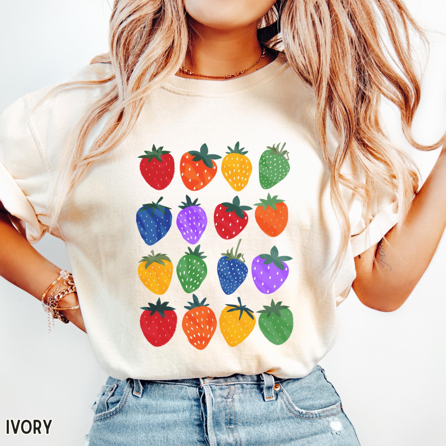 ★NOFFICIALNOFFICE★ DOTTY STRAWBERRY HIGH NECK T-SHIRT 14826_a042bfa0ca-11000317-11-1