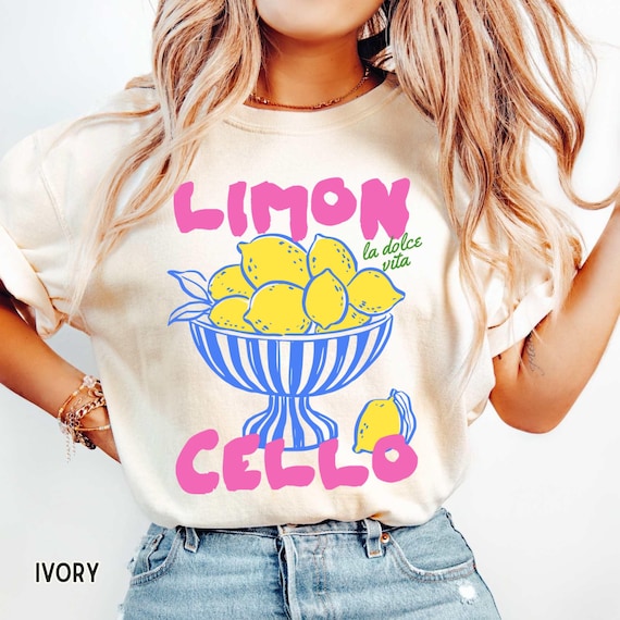 Retro Limoncello Shirt, Comfort Colors La Dolce Vita Tshirt, Lemon Shirt, Italy T-shirt, Coastal Aesthetic Amalfi Coast Summer Shirt