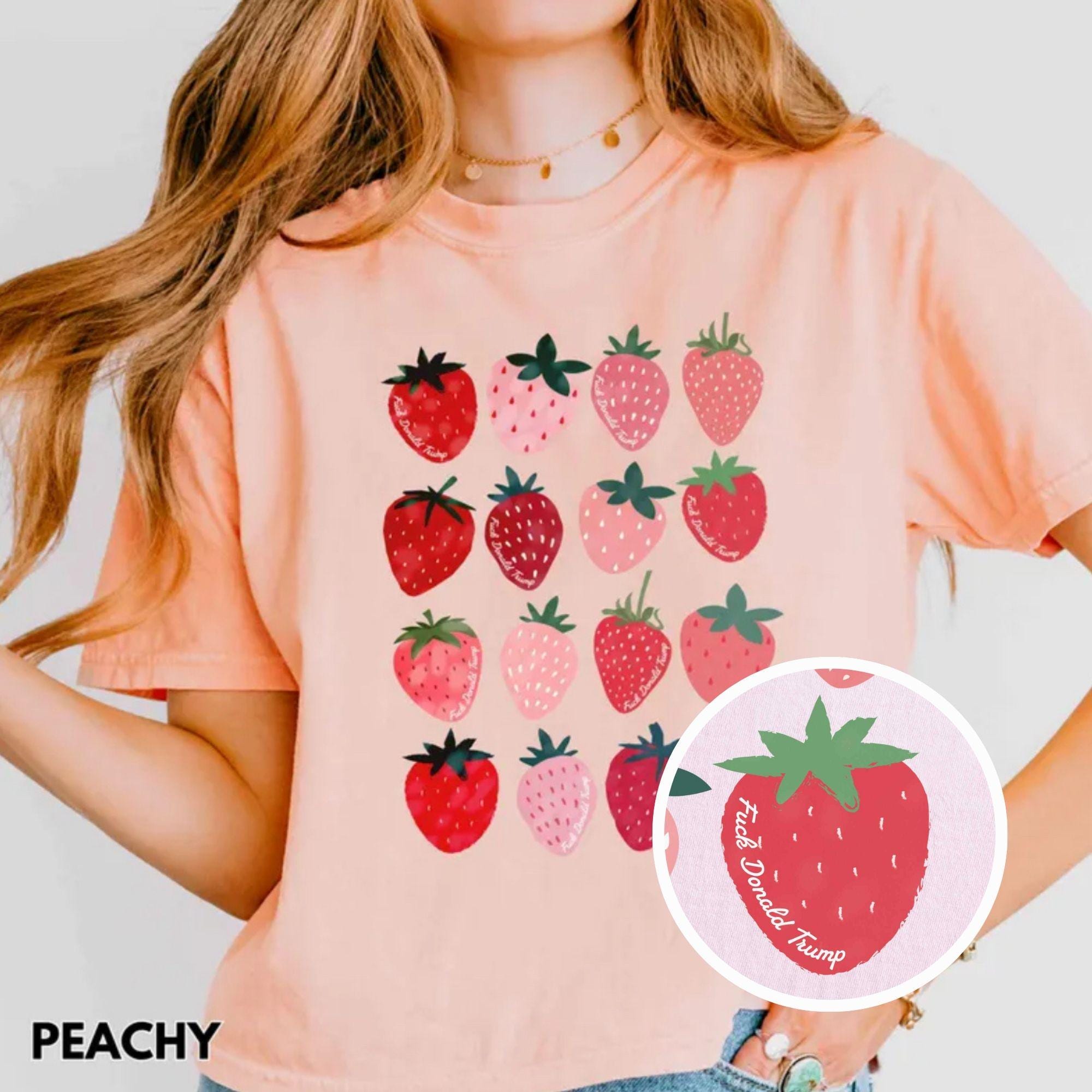 Summer Strawberry Crop Top