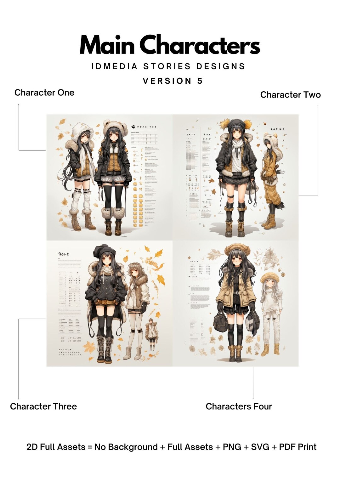 Idmedia Stories Character Designs - Charming Chronicles Version 5 ...