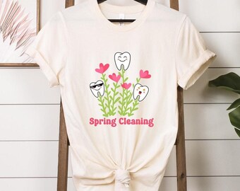 Spring Dental shirt, Dental Student gift, Dental gifts, Dental Assistant Shirt, Dental Hygiene, Tooth shirt, dental hygienist shirt,