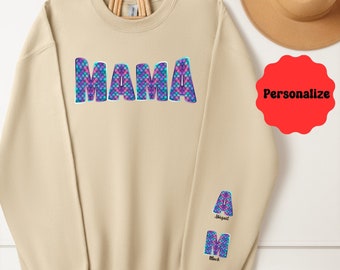 Custom Mermaid Mama Sweatshirt, Mermaid mama shirt, mermaidcore mama sweatshirt, Mermaidcore mom gift, mothers day shirt, Mermaid core