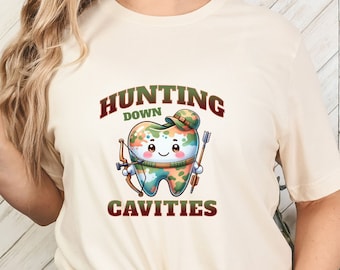 Hunting Dental shirt, Nature dental shirts, Dental Assistant Shirt, Dental Hygiene, Tooth shirt, dental hygienist shirt