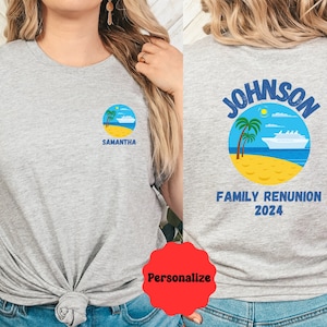 Custom Family Reunion Shirts, Personalized Family Reunion tshirts, Personalized Family shirts, Family vacation shirts, Family Reunion image 1
