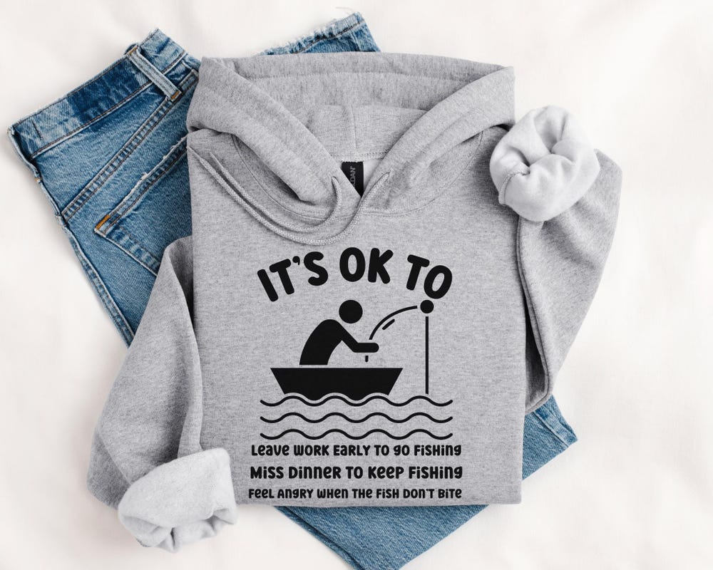 Fishing Hooded Sweatshirt, Fishing Hoodie, Fishing Gift, Funny Fish Shirt, Outdoorsmen, Gift For Fisher, Christmas Fishing, Gift For Dad Alwasky