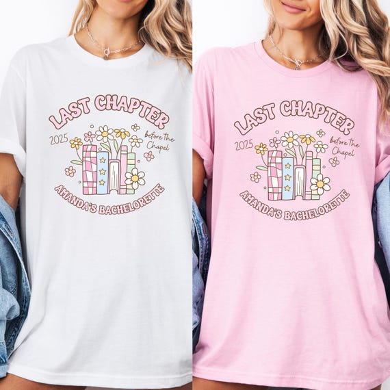 Personalized Book Bachelorette Shirt, Book Club Group Tshirt, Matching Bach shirts, Custom Group Shirt, Cocktail bach, Bride Club