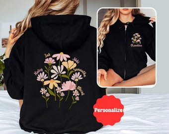 Mimi Full Zip Hooded Sweatshirt, Mimi Hoodie, Mimi Sweatshirt