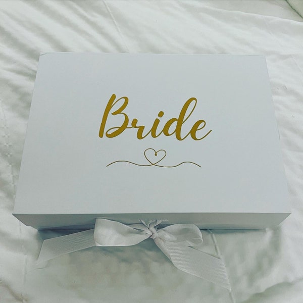 personalised bride gift box, bride gift, bride to be, wife gift box, wedding box, Luxury Groom Gift.