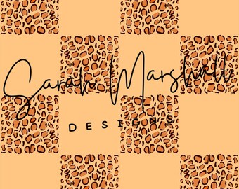 Orange & Leopard Checkered Seamless File