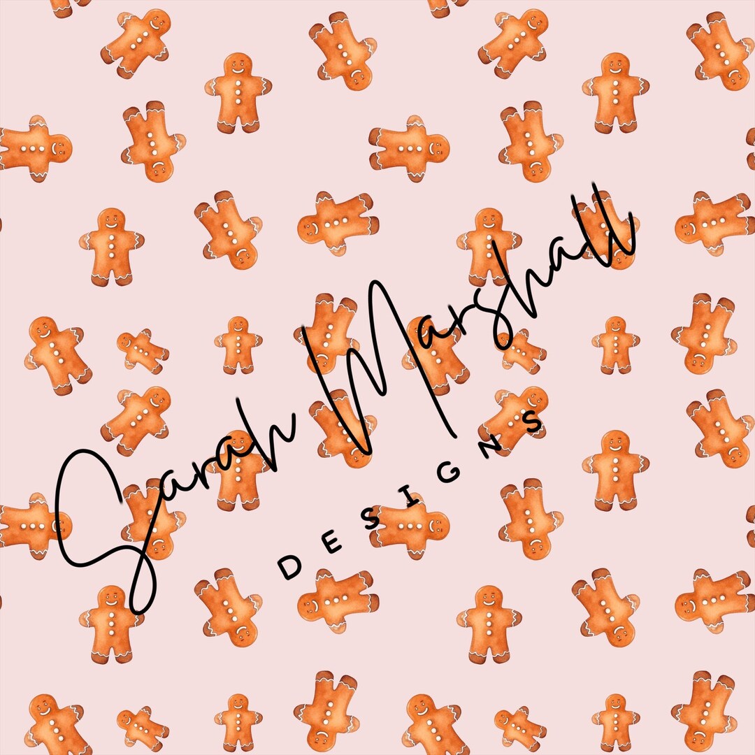 Gingerbread Swatch Gingerbread Christmas Seamless Pattern File (digital Download) - Etsy