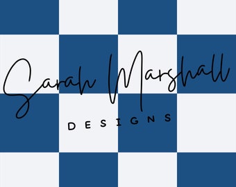 Blue & White Checkered Seamless File