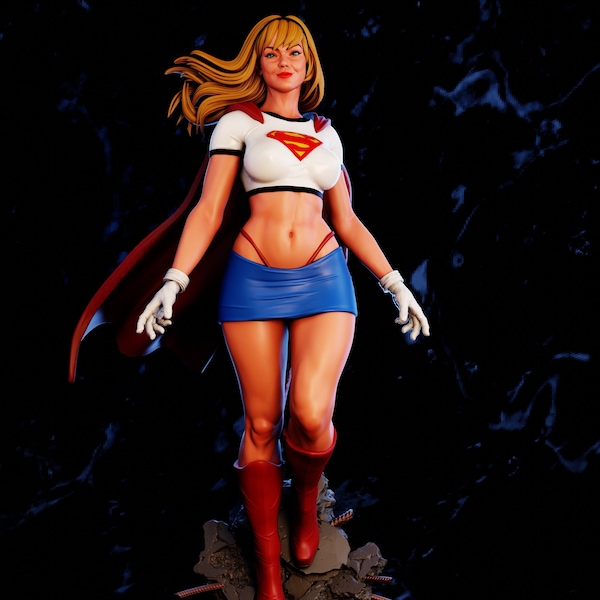 SuperGirl, DC Comics, digital file, Superhero, Sexy, NSFW, DIY Kit