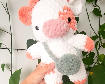 Chloe the Cow - Handmade Crochet Cow, Plush Toy, Amigurumi