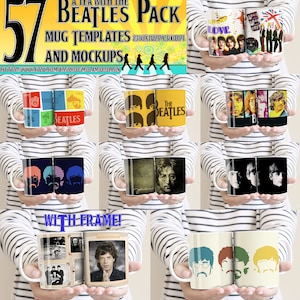 Tea with The Beatles 57 Mug templates 11 oz and mock up