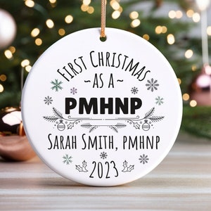 Psych Nurse Practitioner Ornament New PMHNP Gift for New Psychiatric NP Personalized Ornament Psychiatric Mental Health Nurse Practitioner