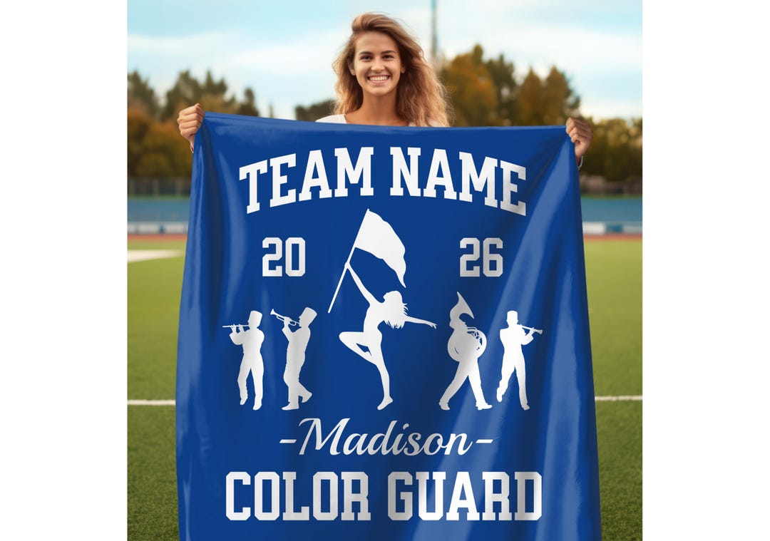 Custom Color Guard Blanket Personalized Color Guard Gifts Color Guard ...