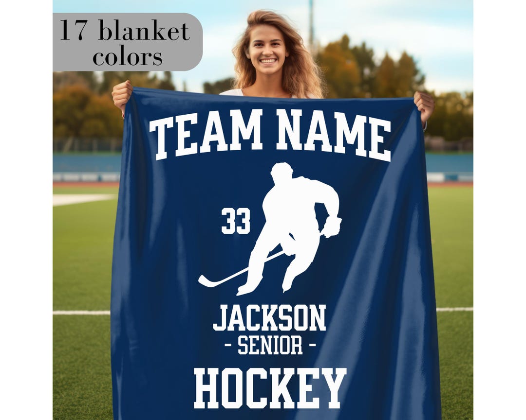 Custom Personalized Ice Hockey Rug - Gift Idea For Ice Hockey Lover/ Family Gift