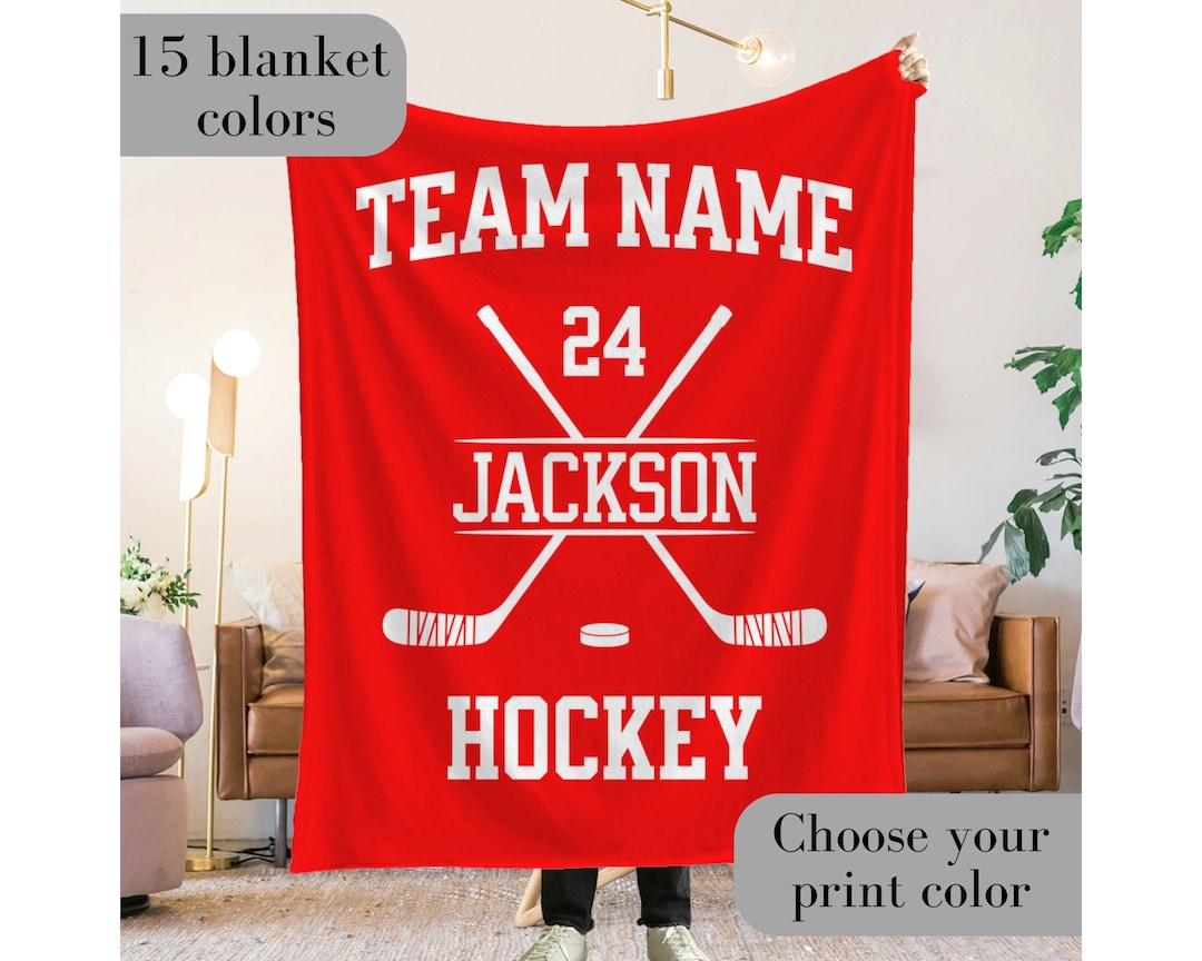 Custom Personalized Ice Hockey Rug - Gift Idea For Ice Hockey Lover/ Family Gift main image 1