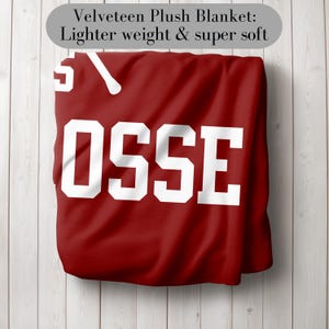 Personalized Lacrosse Blanket Custom Name Lacrosse Senior Gift for Lacrosse Team Gift Personalized Lacrosse Gift Girls Lacrosse Gift Boys bild 4