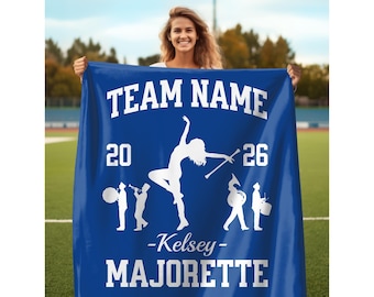 Custom Majorette Blanket Personalized Majorette Senior Night Gift Majorette Gift Senior Majorette Gift For Majorette Marching Band Majorette