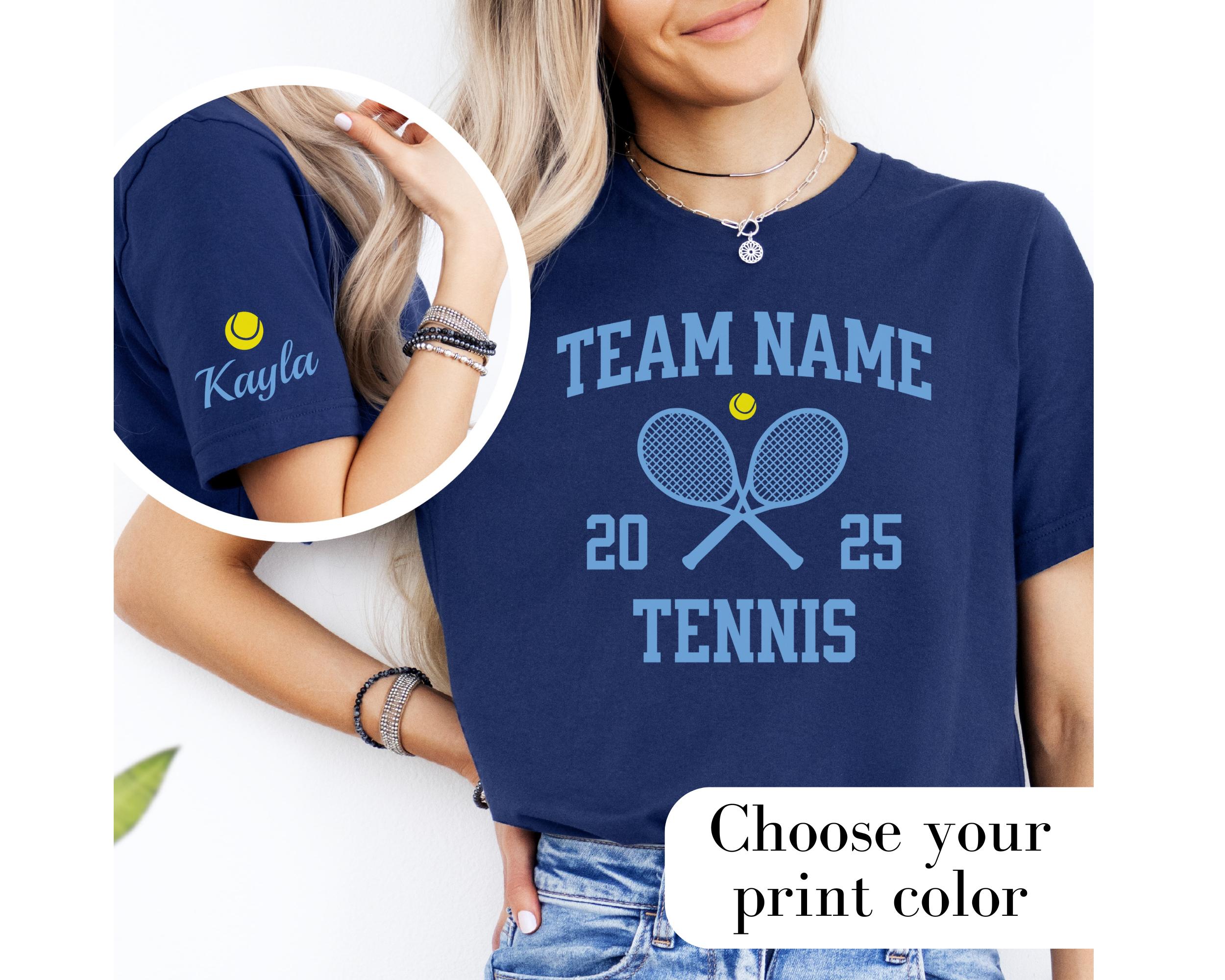 Personalized Tennis Shirt Custom Tennis Team T-Shirt For Tennis Team Gifts Tennis T Shirt Tennis Club Shirt Tennis Apparel Tennis Mom Shirt
