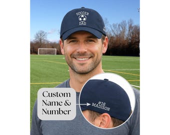 Soccer Dad Hat Embroidered Soccer Dad Gift Personalized Soccer Hat