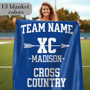 Cross Country Skier Embroidered Wool Blanket main image 0