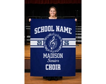 Senior Choir Gift Personalized Choir Blanket Choir Gift Choir Senior Gift Choir Director Gift Choir Teacher Gift Choir Gift Ideas Show Choir