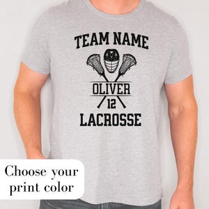 Personalized Lacrosse Shirt Custom Boys Lacrosse T Shirt Custom Lacrosse Gift For Lacrosse Player Gift Boys Lacrosse Gifts Lacrosse Dad Gift