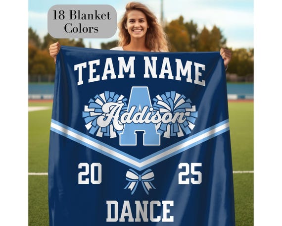 Personalized Dance Team Blanket Dance Team Gifts Dance Team Senior Night Gifts School Dance Team Gift Dance Competition Gift Dance Team Mom
