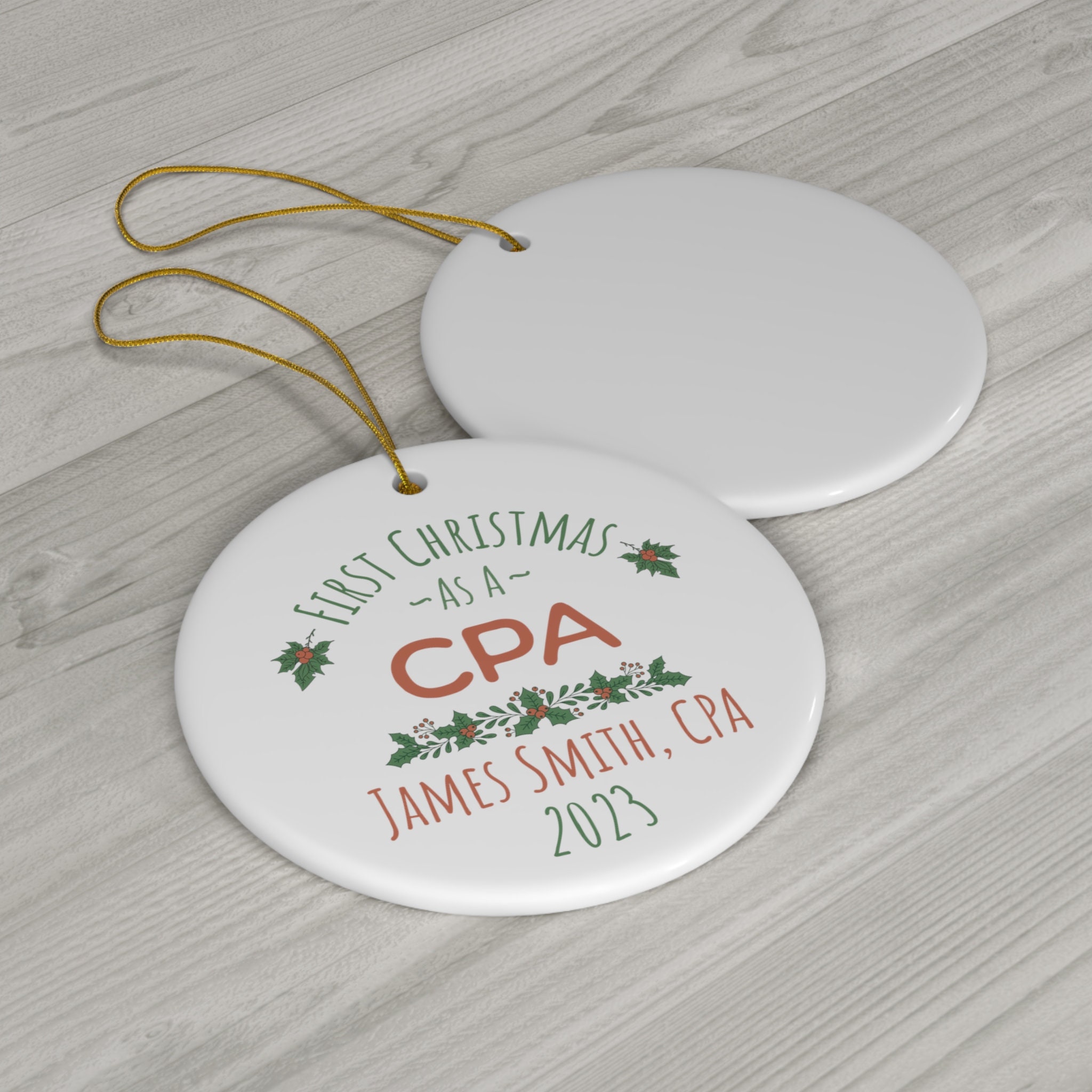 Cpa Christmas Ornament 
