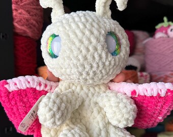 Moth Snuggler | Moth Crochet | Handmade Item | Beautiful Moth | Cozy Crochet Items | Handmade | Crochet Plushie | VidaCrofty