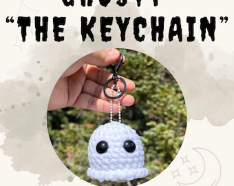 Ghosty The Keychain | Halloween Crochet | Crochet Pattern | Ghost Pattern | Crochet Keychain | Patterns | Spooky Pattern | VidaCrofty